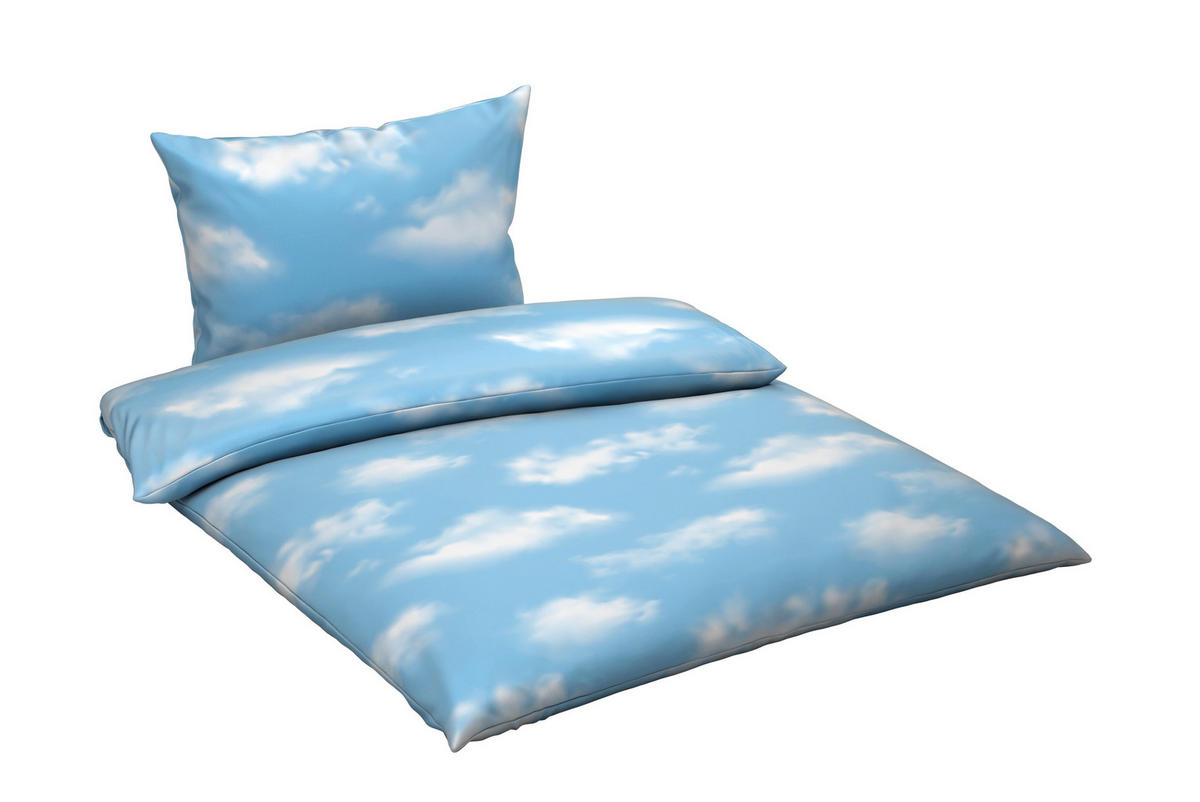 BETTWÄSCHE Satin 140/200 cm  - Hellblau, Design, Textil (140/200cm) - Esposa