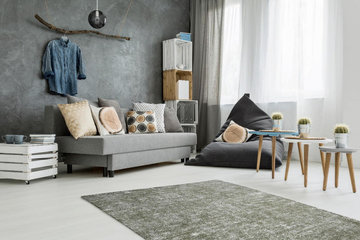 VINTAGEMATTA 160/230 cm Etna  - olivgrön, Basics, textil (160/230cm) - Kayoom