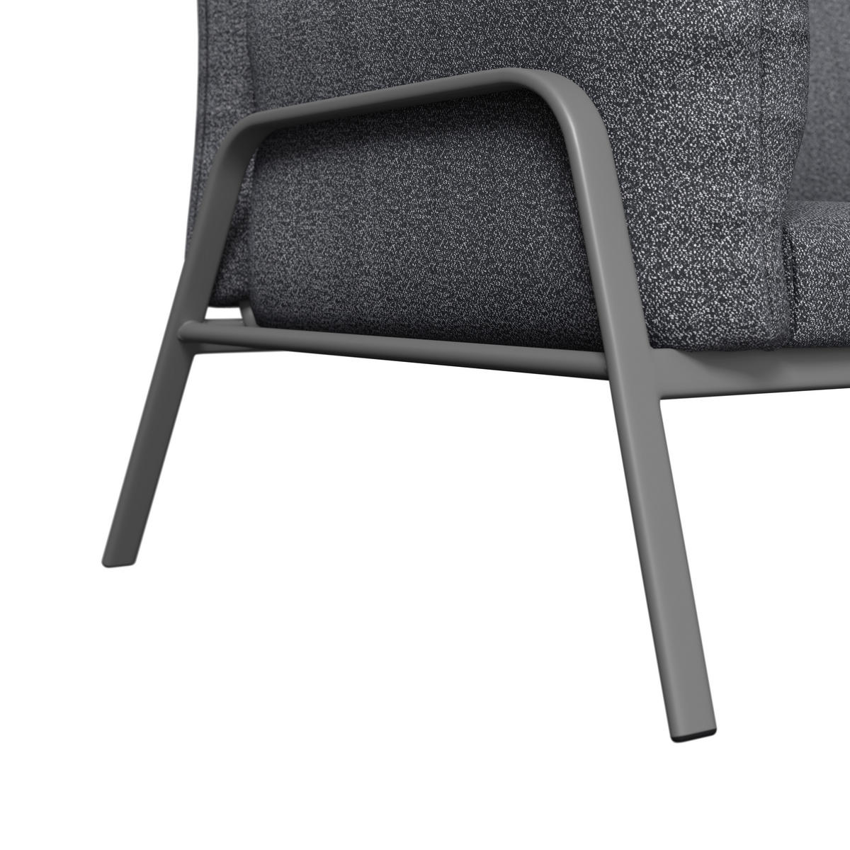 GARTENSET Webstoff Eisen  - Dunkelgrau/Anthrazit, Basics, Glas/Textil - Ambia Garden