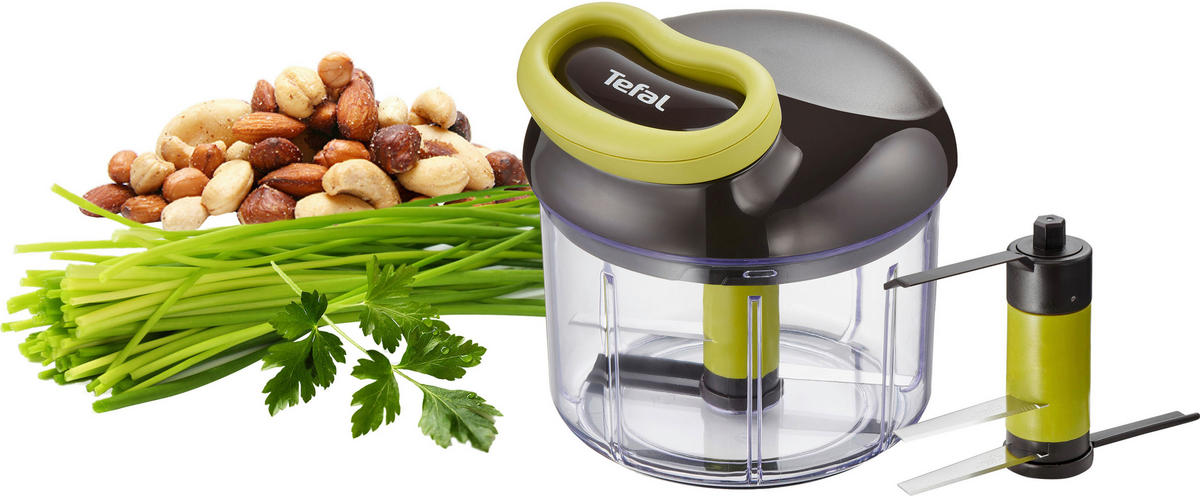 UNIVERSALZERKLEINERER  - Klar/Schwarz, Basics, Kunststoff/Metall (13.9/13.9/15.4cm) - Tefal