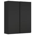 SCHWEBETÜRENSCHRANK  in Schwarz  - Schwarz, KONVENTIONELL, Holzwerkstoff/Metall (201/223/68cm) - Novel
