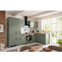 KÜCHENLEERBLOCK  310/172 cm  in Wildeiche, Schilfgrün  - Schilfgrün/Wildeiche, Trend, Holzwerkstoff/Metall (310/172cm) - Respekta