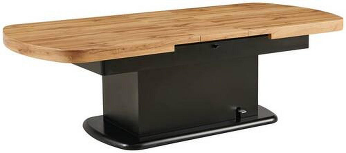 SOFFBORD i trä 135-160/75/51-79,9 cm  - svart/ekfärgad, Design, trä (135-160/75/51-79,9cm) - Livetastic