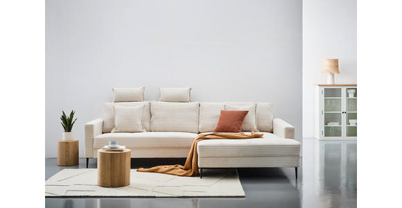 KOPFSTÜTZE - Creme, KONVENTIONELL, Textil (50/25/15cm) - Carryhome