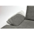 ECKSOFA in Flachgewebe Grau  - Schwarz/Grau, Design, Holz/Textil (159/314cm) - Dieter Knoll