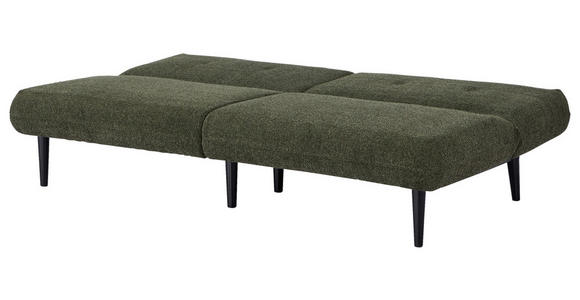 SCHLAFSOFA Webstoff Grün  - Schwarz/Grün, Design, Holz/Textil (184/80/87cm) - Carryhome