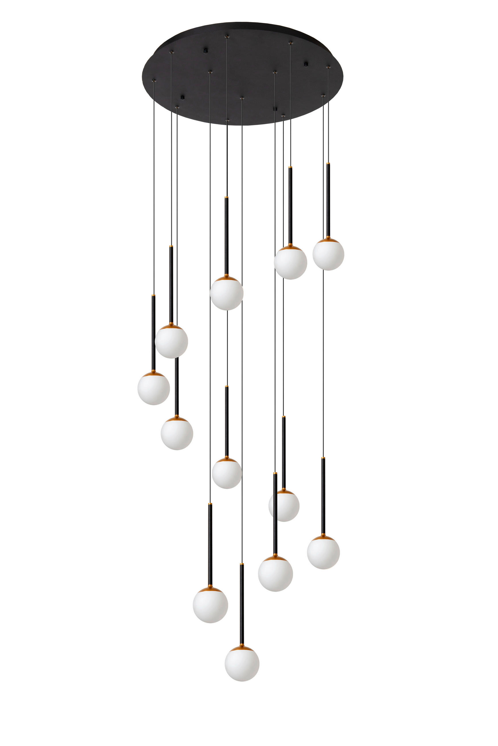 PENDELLEUCHTE CALINA 69.9/69.9/169.3 cm   - Schwarz, KONVENTIONELL, Kunststoff (69.9/69.9/169.3cm) - Lucide