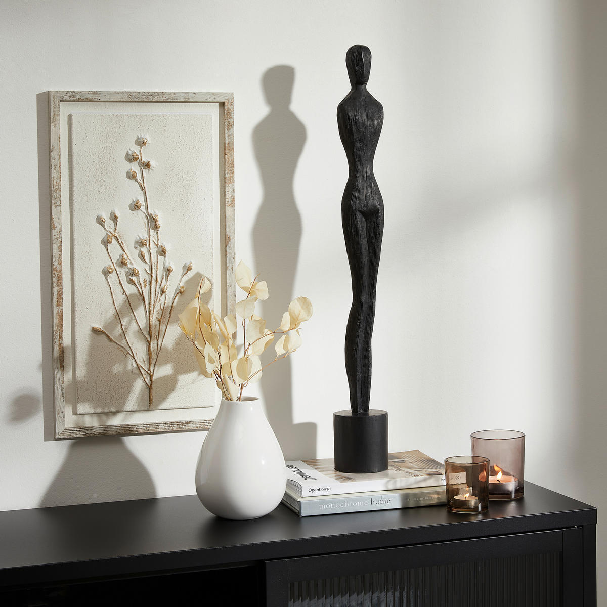 DEKODAME - Schwarz, LIFESTYLE, Holz (8,5/69,5/8,5cm) - Ambia Home