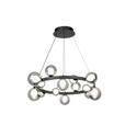 LED-HÄNGELEUCHTE Regulus 79,5/150 cm   - Schwarzbraun, Design, Glas/Metall (79,5/150cm) - Dieter Knoll