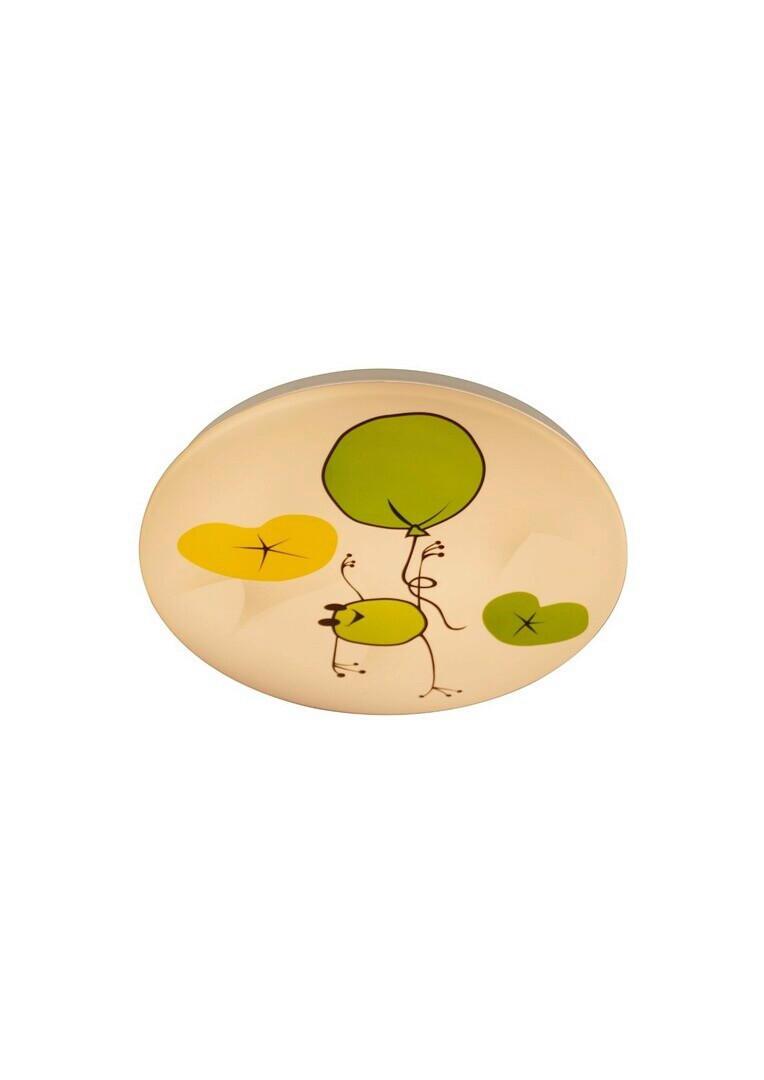 DĚTSKÉ STROPNÍ LED SVÍTIDLO, 37.5/5.5 cm  - bílá/vícebarevná, Basics, kov/plast (37.5/5.5cm)