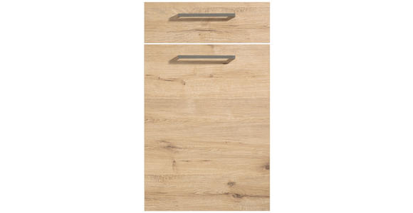 EINBAUKÜCHE - Eichefarben/Weiß, Design, Holzwerkstoff - Dieter Knoll