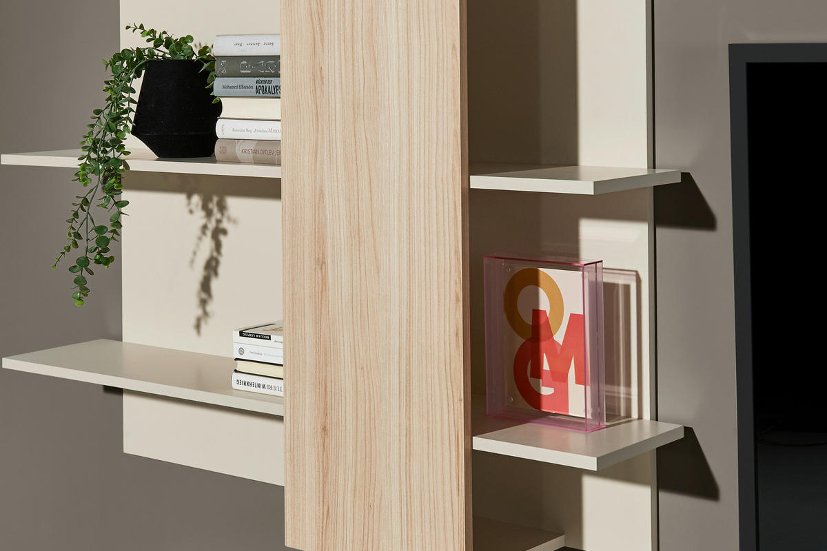 SIDEBOARD  in 193/83/40 cm  - Kaschmir/Silberfarben, Design, Holzwerkstoff/Kunststoff (193/83/40cm) - MID.YOU