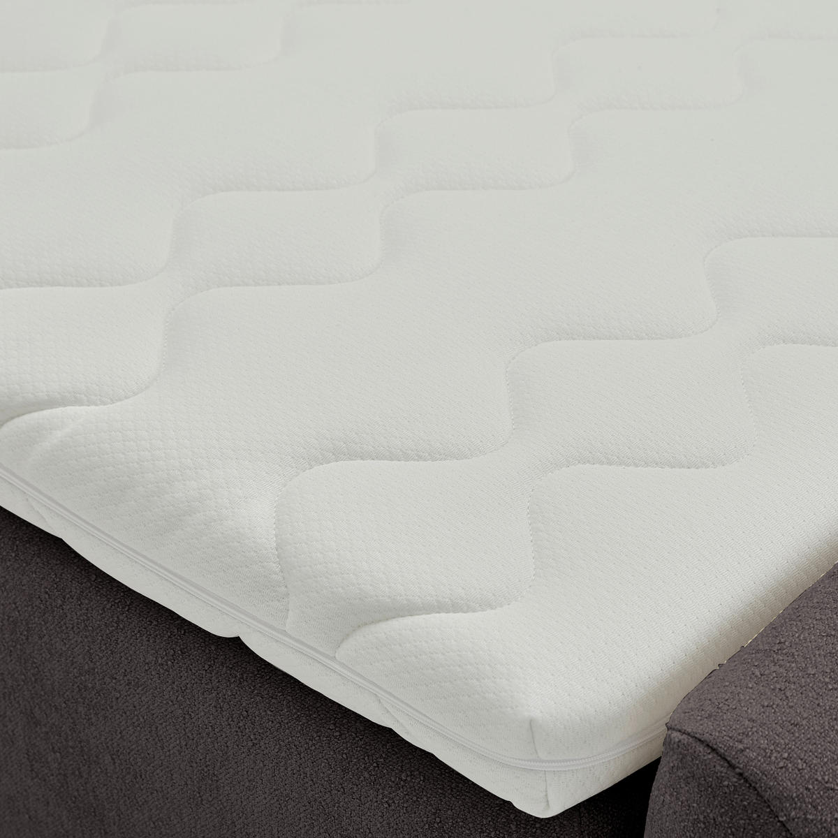 FAMILIENBETT - Anthrazit, Design, Textil (240/200cm) - Moderano
