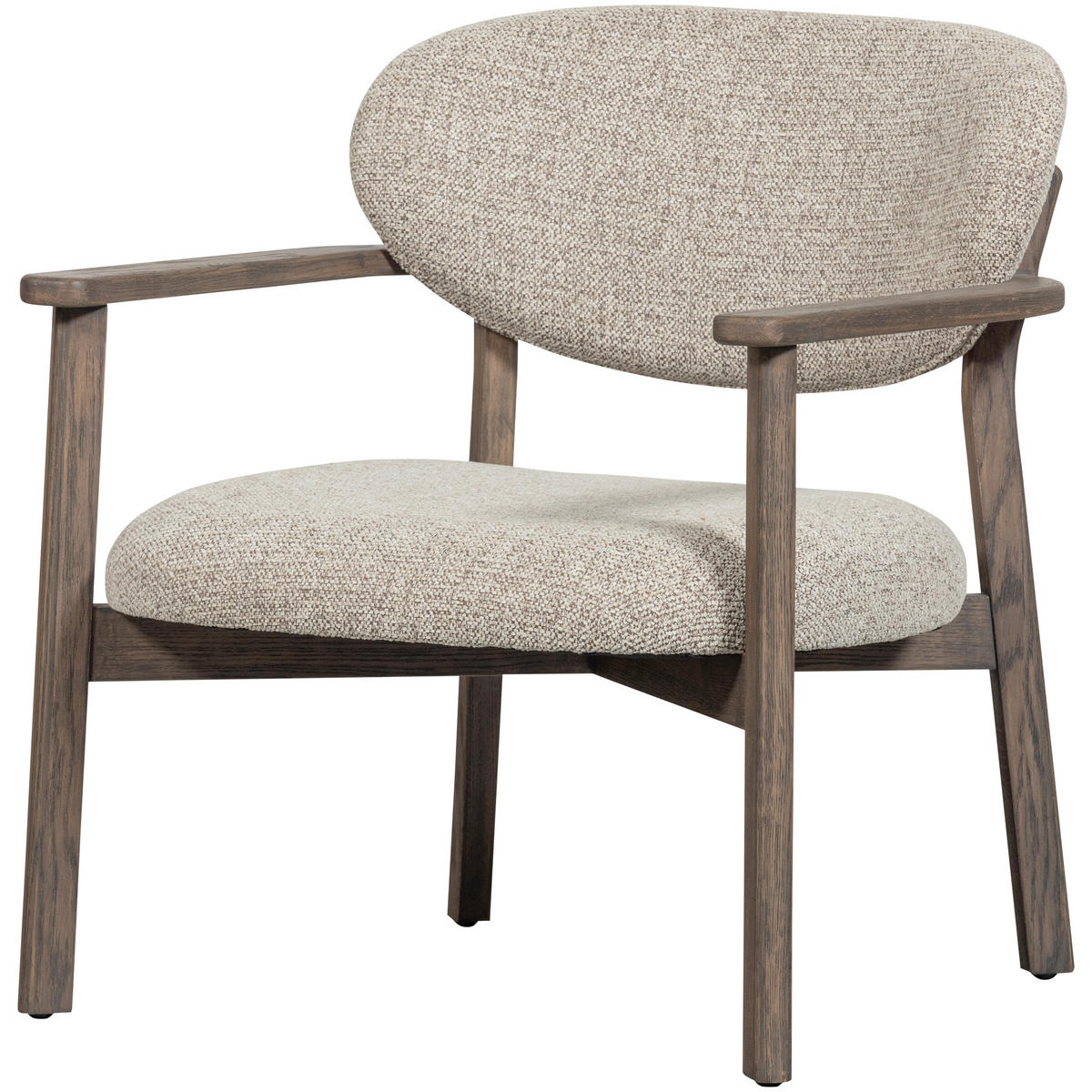 SESSEL in Webstoff Braun  - Braun, Design, Holz/Textil (68/76/75cm) - Livetastic