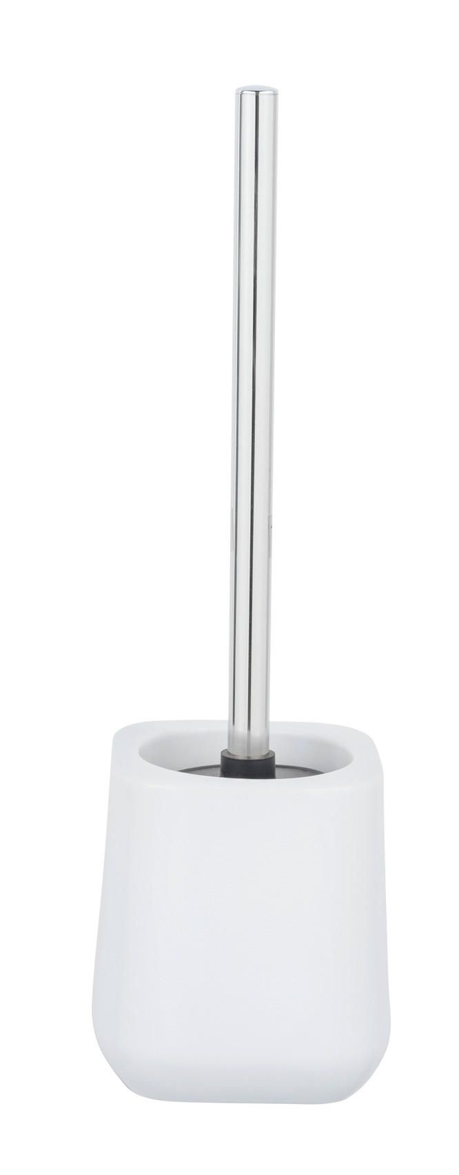 WC-BÜRSTENGARNITUR - Chromfarben/Weiß, KONVENTIONELL, Keramik/Kunststoff (11/38,5/11cm) - Schöner Wohnen