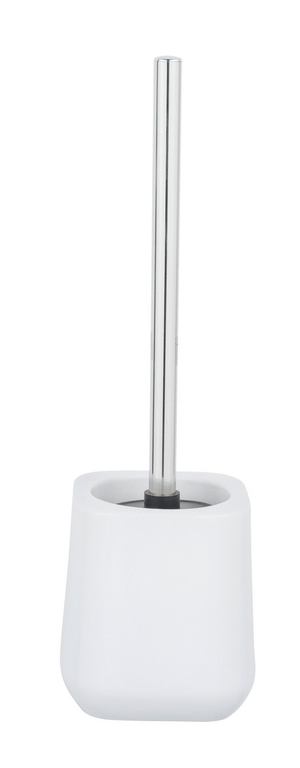 WC-BÜRSTENGARNITUR - Chromfarben/Weiß, KONVENTIONELL, Keramik/Kunststoff (11/38,5/11cm) - Schöner Wohnen