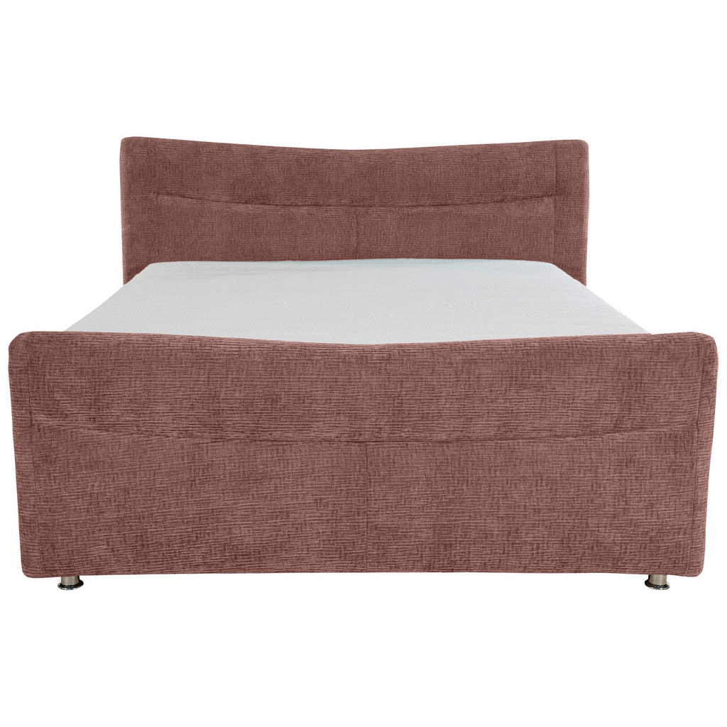 Thumbnail - Esposa Boxspringbett, Rotbraun, Textil, H4, Höhe ca. 18 cm, 180x200 cm, Matratze in verschiedenen Härtegraden erhältlich...