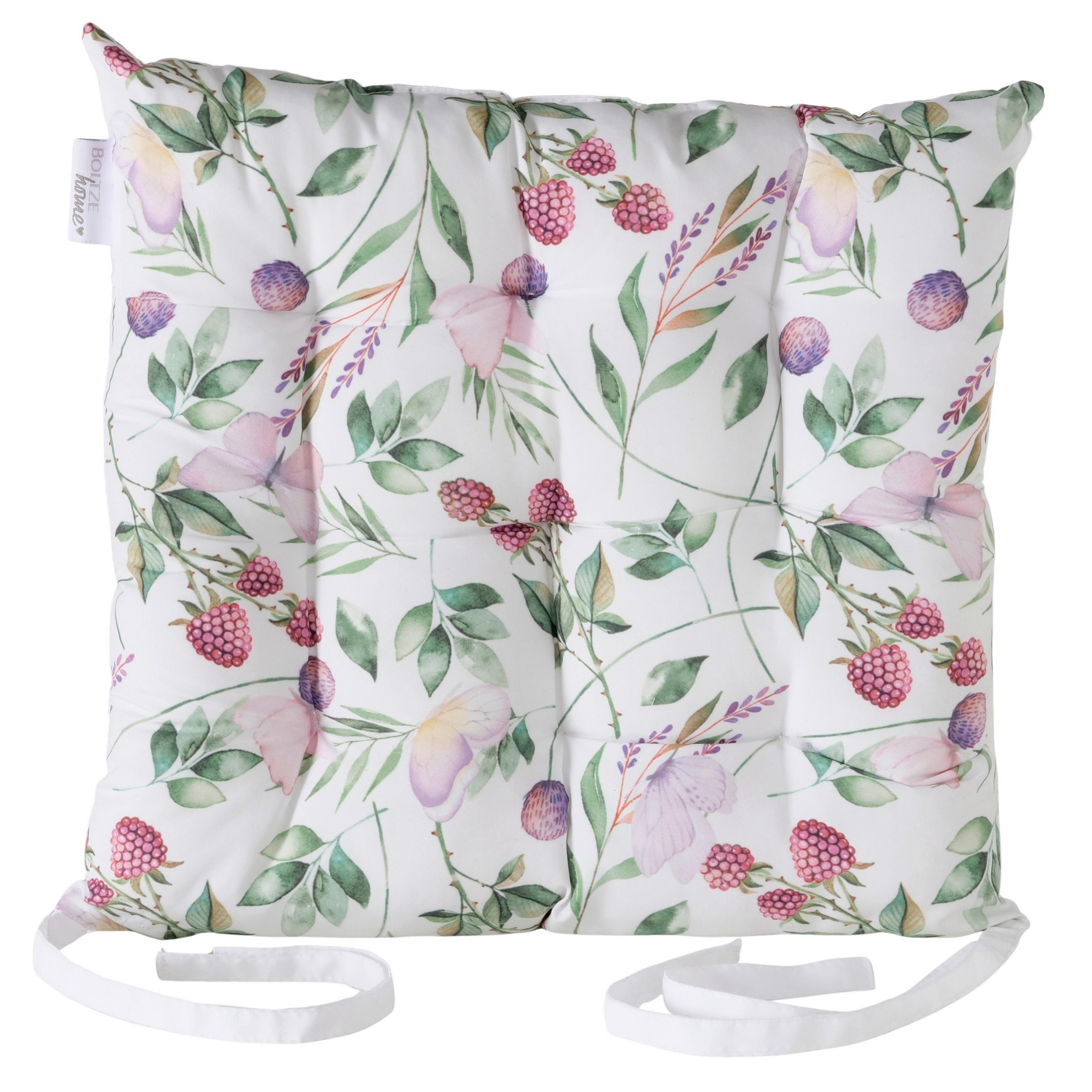 COUSSIN D'ASSISE 36/36/5 cm    - magenta/vert, Basics, textile (36/36/5cm)