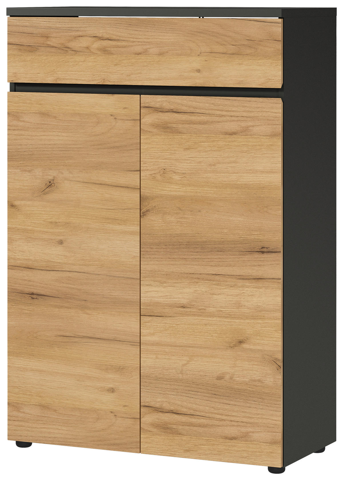 AKTENSCHRANK  - Eichefarben/Graphitfarben, MODERN, Holzwerkstoff (80/120/40cm) - Germania