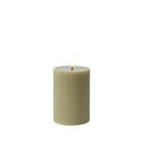 LED SVEĆA  zelena  - zelena, Osnovno, plastika/prirodni materijali (7/13cm) - Ambia Home