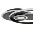 LED-DECKENLEUCHTE 54,5/46/6 cm    - Chromfarben/Schwarz, Design, Kunststoff/Metall (54,5/46/6cm) - Novel