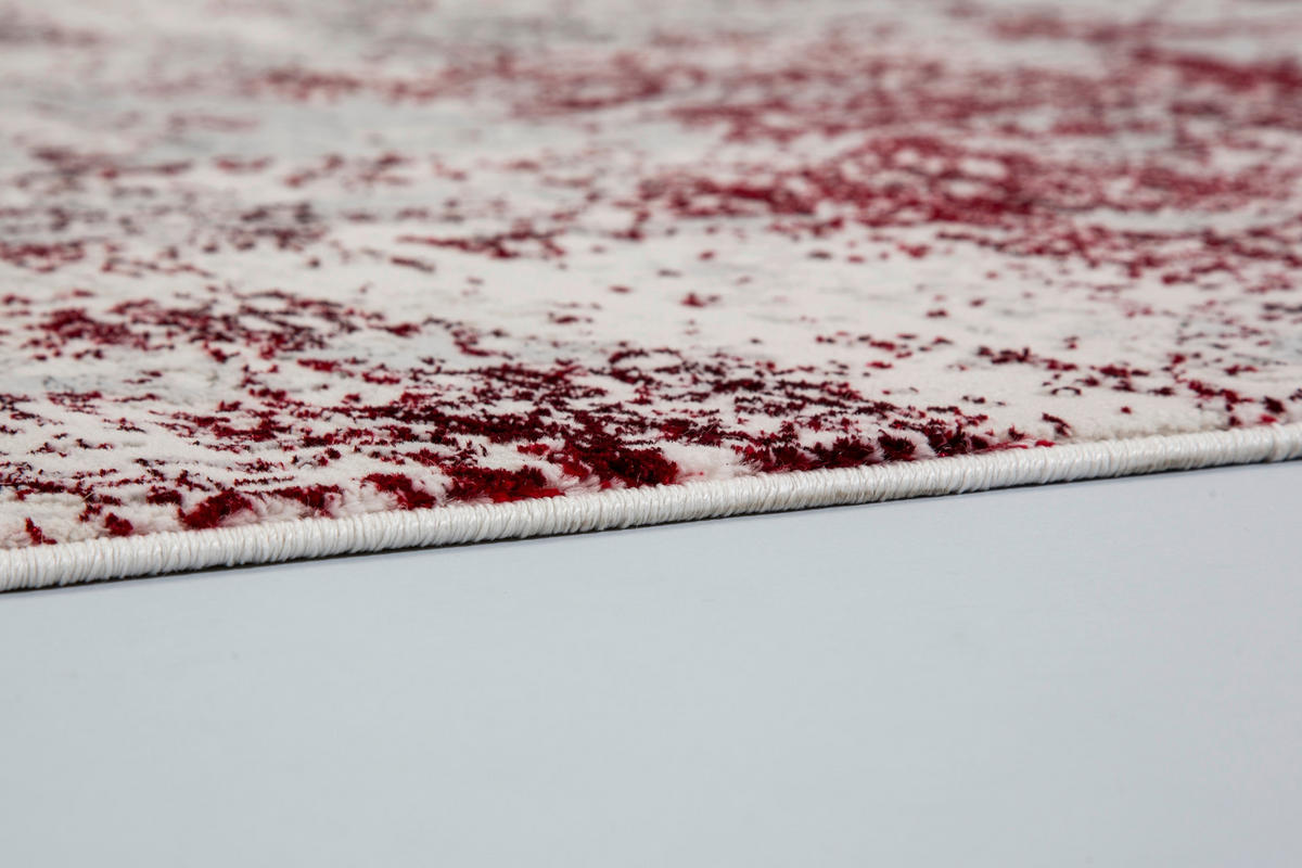 WEBTEPPICH Antea 80/150 cm Antea  - Rot/Creme, Design, Textil (80/150cm) - Schöner Wohnen Teppi
