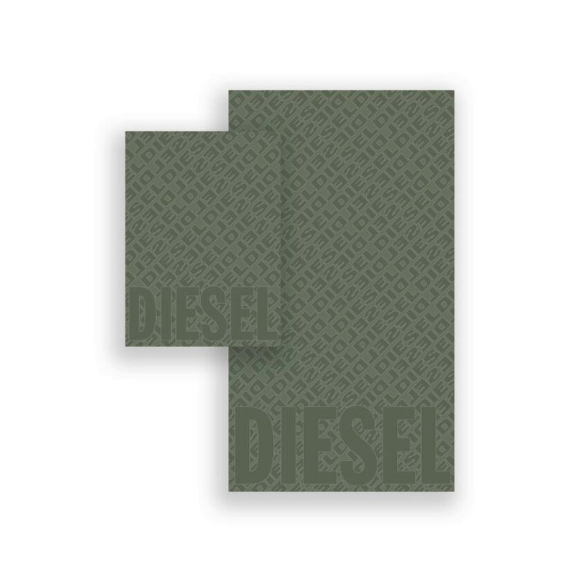 FROTTIERSET 3D LOGO Grün 2-teilig  - Grün, Basics, Textil - Diesel