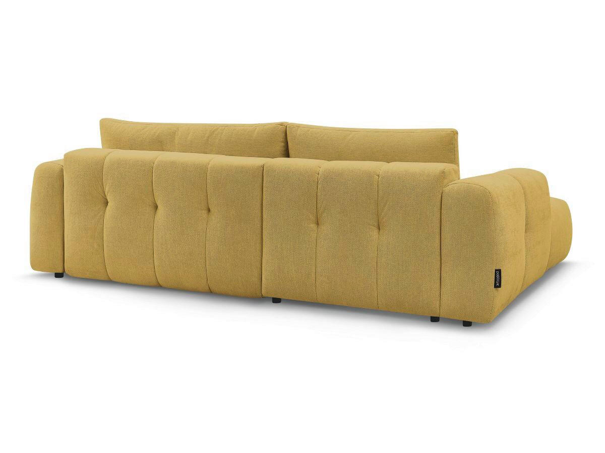 ECKSCHLAFSOFA FUJI Leinenoptik Gelb  inkl.  - Gelb/Schwarz, MODERN, Kunststoff/Textil (160/292cm)