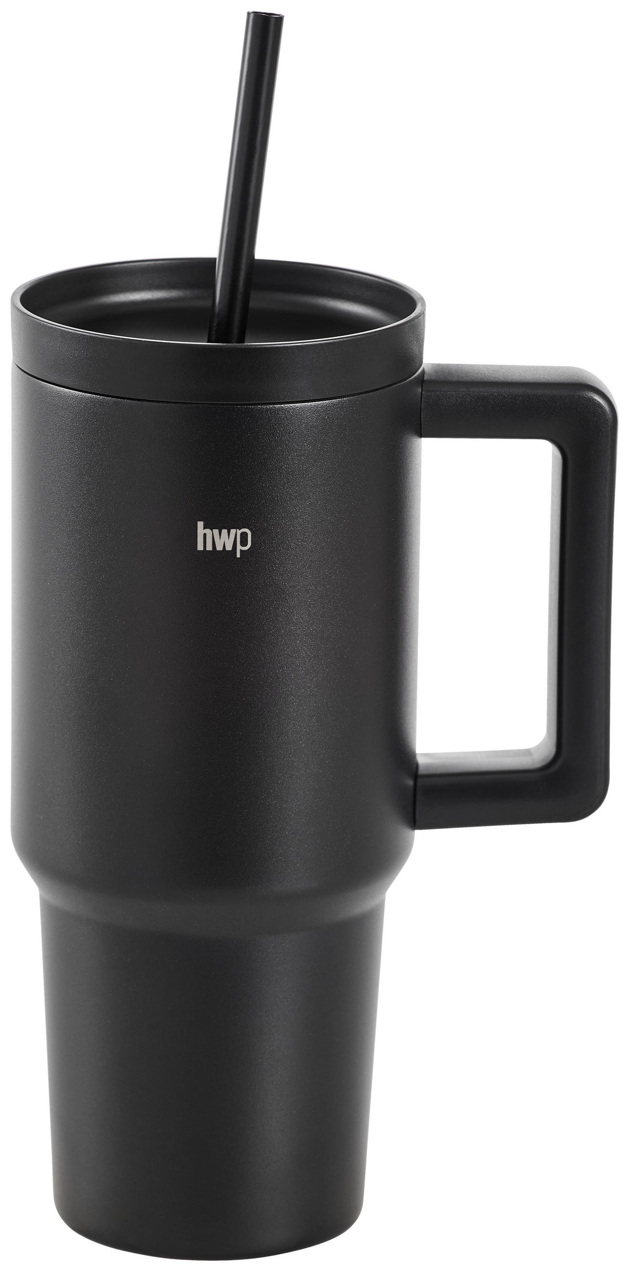 TERMOIZOLAČNÍ HRNEK  0.7 l - černá, Trend, kov/plast (13,2/20,8cm) - Homeware Profession.