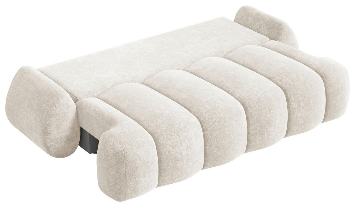 SCHLAFSOFA Creme  - Beige/Creme, Design, Kunststoff/Textil (270/103/113cm) - MID.YOU