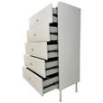 HIGHBOARD SNOW  in 70/121,6/40 cm  - Eichefarben/Goldfarben, Design, Holzwerkstoff/Metall (70/121,6/40cm) - Xora