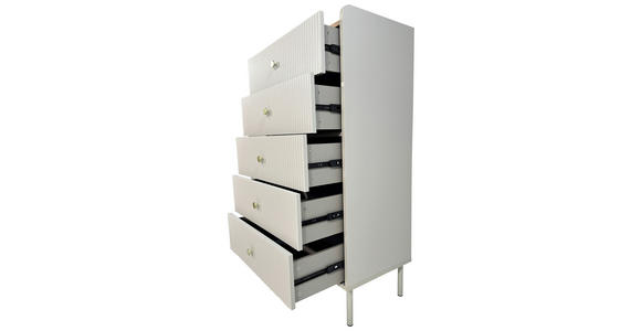 HIGHBOARD SNOW in 70/121,6/40 cm - Eichefarben/Goldfarben, Design, Holzwerkstoff/Metall (70/121,6/40cm) - Xora