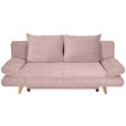 SCHLAFSOFA mit Schlafen auf Sitzhöhe, haustierfreundlicher Bezug Cord Altrosa - Buchefarben/Altrosa, KONVENTIONELL, Holz/Textil (200/75/85cm) - Carryhome