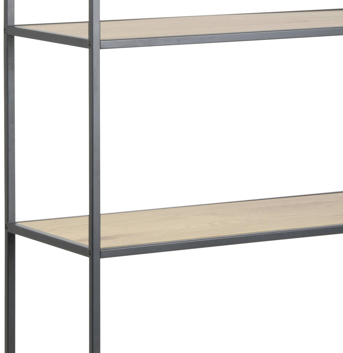 REGAL Eichefarben  - Eichefarben/Schwarz, Trend, Holzwerkstoff/Metall (77/185/35cm) - MID.YOU