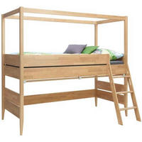 SPIELBETT Absturzsicherung, Leiter 90/200 cm  in Eichefarben  - Eichefarben, MODERN, Holz (90/200cm) - Paidi