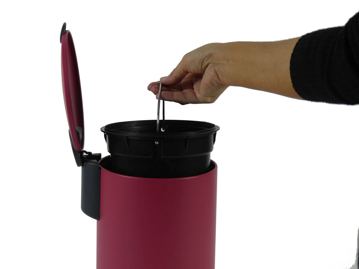 KOSMETIKEIMER 3 l  Metall  - Rot, Basics, Kunststoff/Metall (17/23cm) - Kela