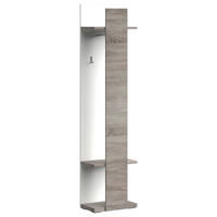 GARDEROBENPANEEL  in 50/207/30 cm  - Eichefarben/Weiß, Design, Holzwerkstoff (50/207/30cm) - Xora