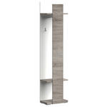 GARDEROBENPANEEL  in 50/207/30 cm  - Eichefarben/Weiß, Design, Holzwerkstoff (50/207/30cm) - Xora