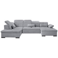 WOHNLANDSCHAFT Grau Chenille  - Grau, KONVENTIONELL, Kunststoff/Textil (188/340/240cm) - Carryhome