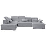 WOHNLANDSCHAFT  in Chenille Grau  - Grau, KONVENTIONELL, Kunststoff/Textil (188/340/240cm) - Carryhome