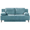 SCHLAFSOFA in Cord Türkis  - Türkis/Schwarz, Modern, Textil/Metall (197/92/88cm) - Novel
