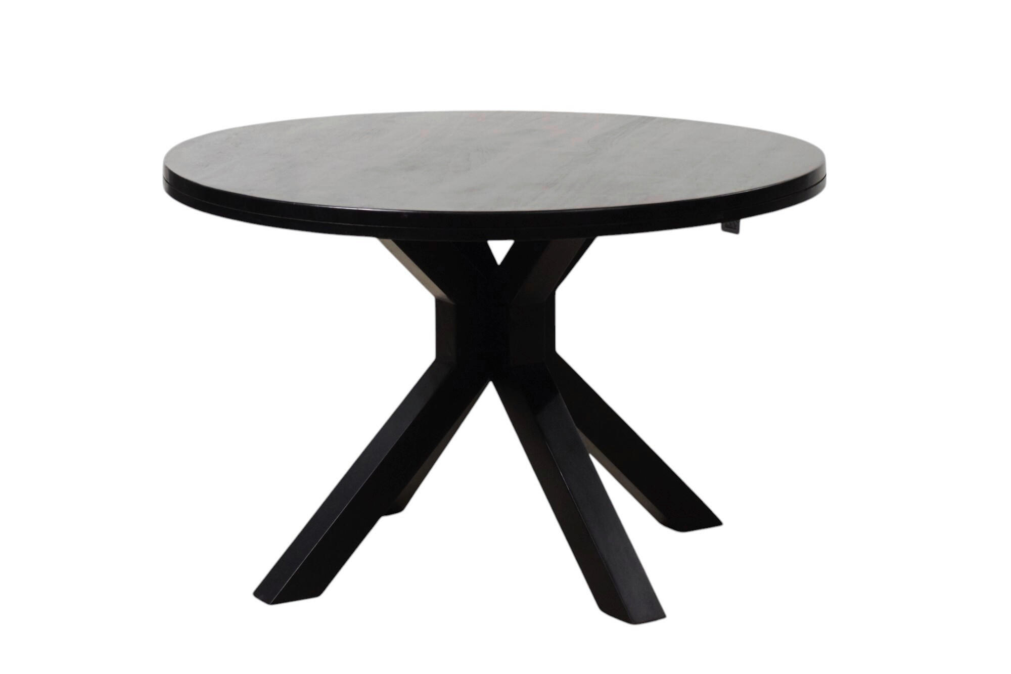 ESSTISCH in Holz  - Schwarz, MODERN, Holz (120/76/120cm) - MID.YOU