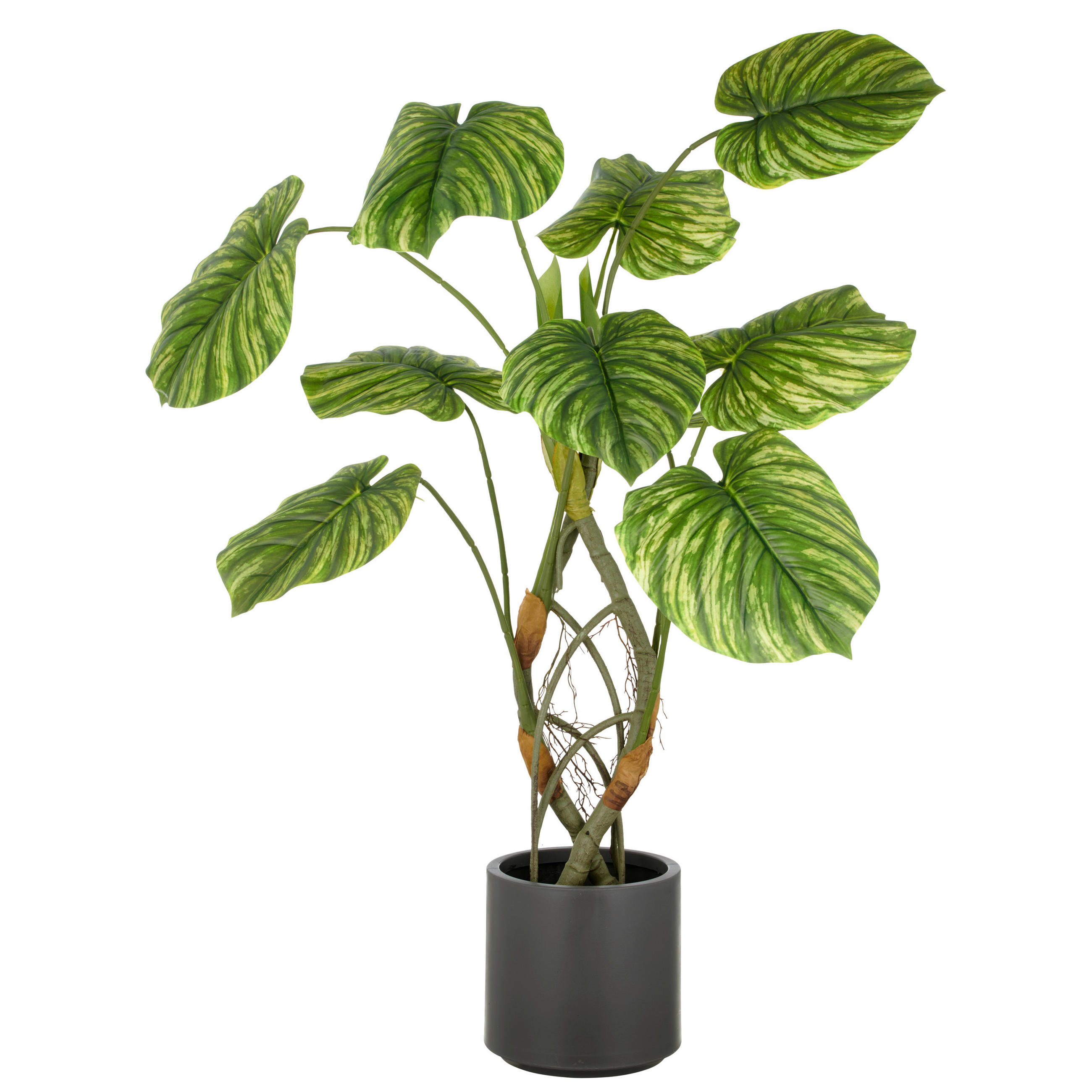 KUNSTPFLANZE Philodendron 120 cm  - Braun/Grau, Basics, Kunststoff (120cm) - P & B
