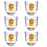 TASSENSET 6-teilig  - Transparent, Trend, Glas (13,60/14,10/8,70cm) - Leonardo