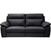 TROJMIESTNA POHOVKA, čierna, pravá koža - čierna, Basics, koža (203/99/94cm) - Celina Home