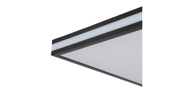 LED-DECKENLEUCHTE Party 45/45/7,5 cm  - Schwarz/Weiß, LIFESTYLE, Kunststoff/Metall (45/45/7,5cm) - Novel