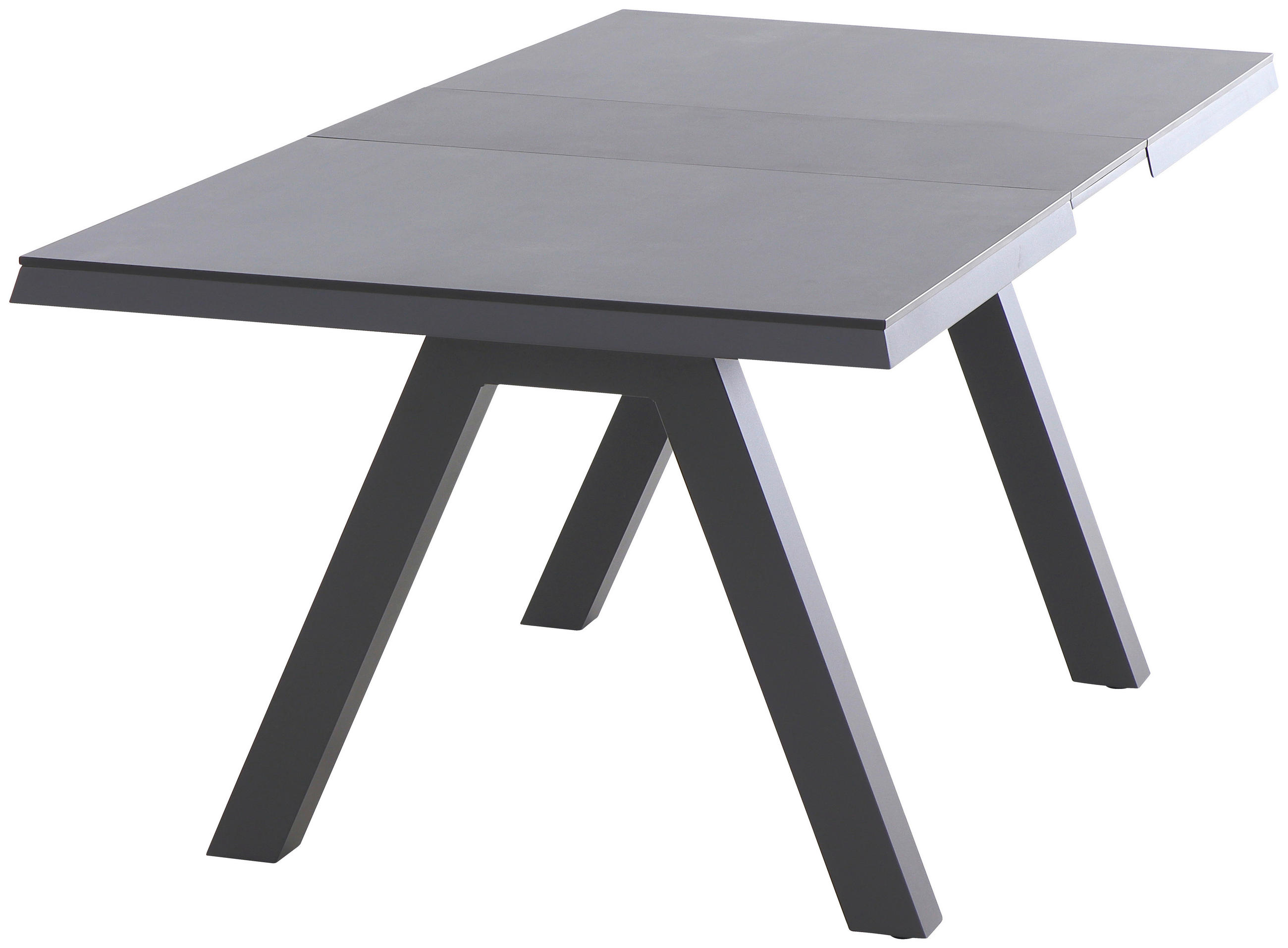 GARTENTISCH 160-200/90/77 cm Metall rechteckig  - Anthrazit/Graphitfarben, Basics, Kunststoff/Metall (160-200/90/77cm) - Siena Garden
