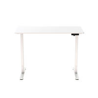 SCHREIBTISCH 120/60/73,5-123 cm  in Weiß  - Weiß, MODERN, Holzwerkstoff/Metall (120/60/73,5-123cm) - Livetastic