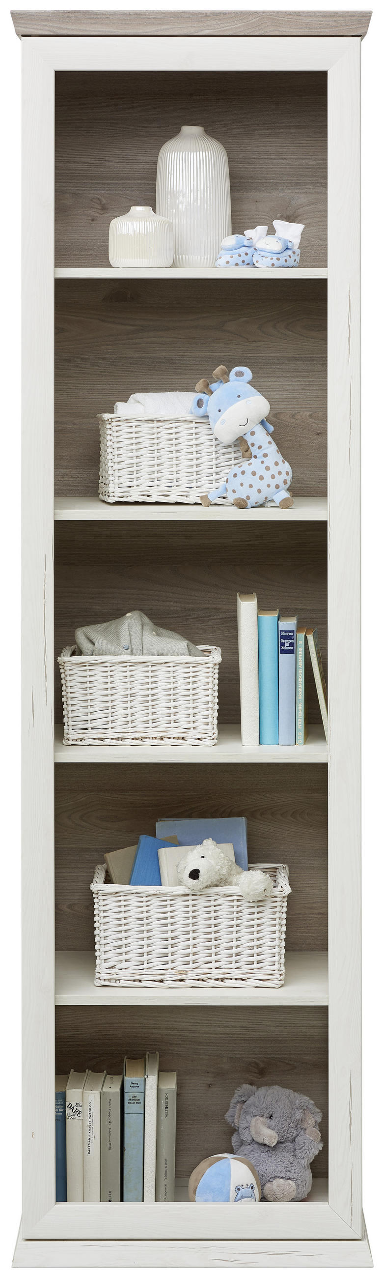 BABYREGAL Camron Grau, Weiß  - Weiß/Grau, Natur, Holzwerkstoff (60/209,2/43cm) - My Baby Lou
