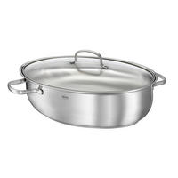 BRÄTER ELEGANCE  - Edelstahlfarben, Design, Glas/Metall (41/28,5/19cm) - Rösle